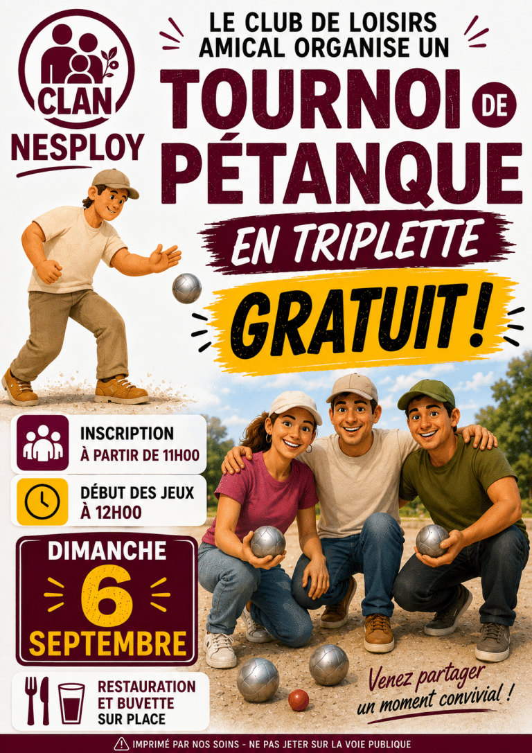 Tournoi de pétanque