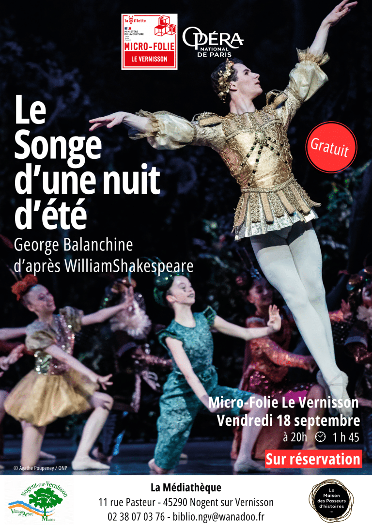 Diffusion du ballet « Songe d&rsquo;une nuit d&rsquo;été »