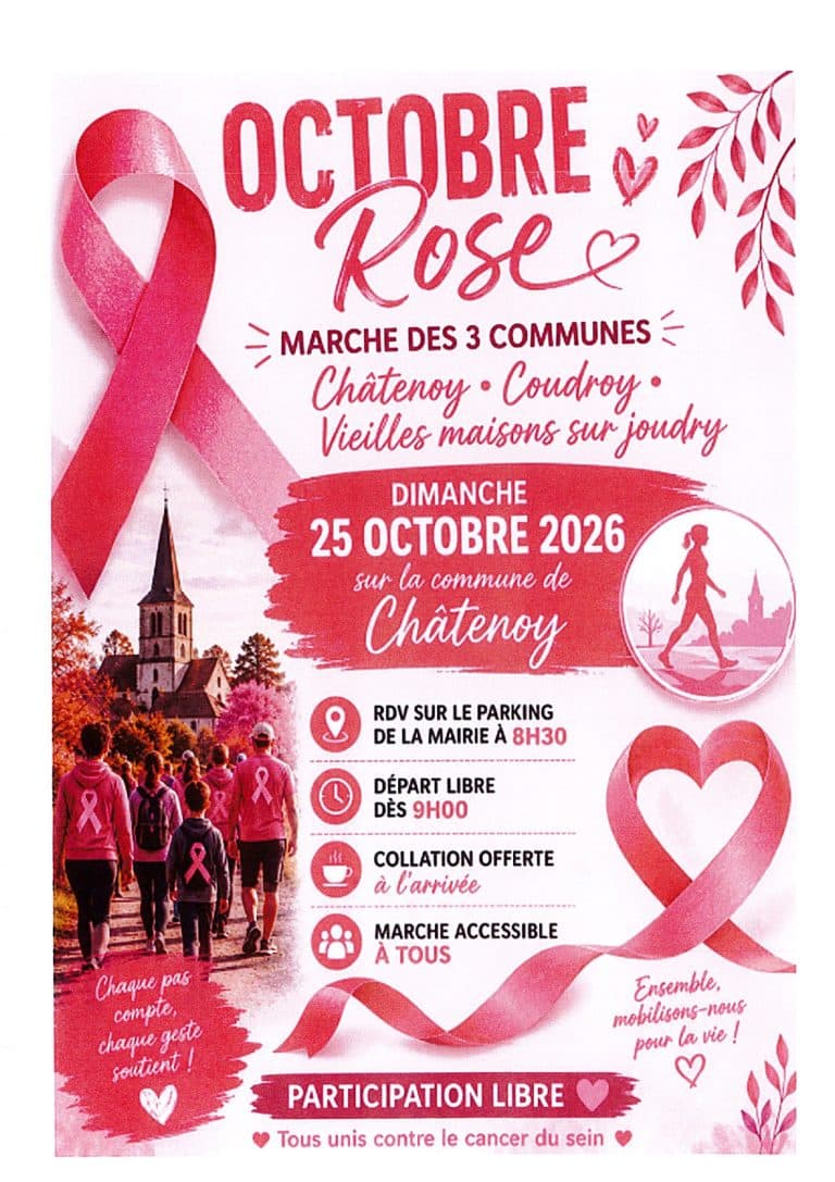 Marche des 3 communes – octobre rose